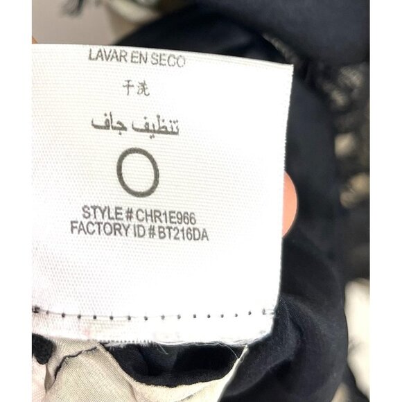 BCBGMAXAZRIA Silk Romantic Lace front blouse Y2K sz L - Picture 9 of 10